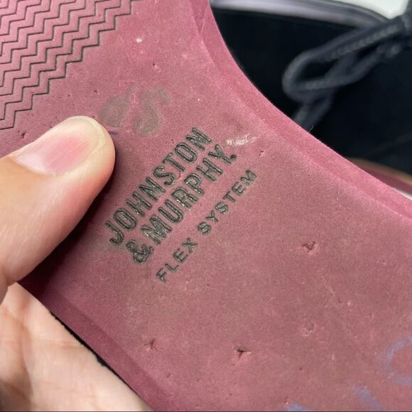 JOHNSTON & Murphy Black Suede Desert Chukka Lace Up Flex System Boots Size 7 - Picture 7 of 9